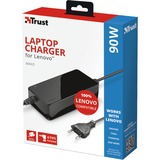 Trust Maxo 90W Laptop Charger for Lenovo voedingseenheid Zwart, 23394