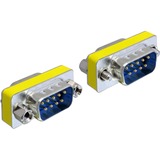 DeLOCK Adapter Gender Changer Sub-D9 male / male Zilver