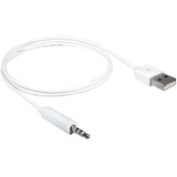 DeLOCK Cable USB-A male > Stereo jack 3.5 mm male 4 pin adapter IPod Shuffle, 1 m