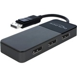 DeLOCK DisplayPort 1.4 in > 3x DisplayPort out displayport splitter Zwart, 0,12 meter