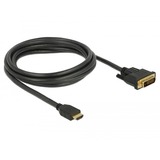 DeLOCK HDMI naar DVI-D kabel Zwart, 2 meter