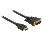 DeLOCK HDMI naar DVI-D kabel Zwart, 2 meter