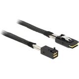 DeLOCK Mini SAS HD SFF-8643 naar Mini SAS SFF-8087 adapterkabel Zwart, 1 meter
