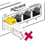 DeLOCK Patchkabel RJ-45 Secure met Cat.6a Wit, 85333, 3 meter