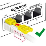 DeLOCK Patchkabel RJ-45 Secure met Cat.6a Wit, 85335, 5 meter