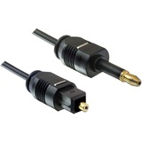 DeLOCK Toslink male -> toslink mini 3.5mm, 2m kabel Zwart, 82876