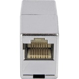 Digitus RJ-45 Modulaire Koppeling Zilver, 2x RJ-45 Jack, Dubbel afgeschermd, Bulk