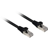 Sharkoon Cat.6a netwerkkabel Zwart, 1,5 meter, SFTP, RJ-45, Halogeenvrij