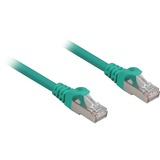 Sharkoon Cat.6a netwerkkabel Groen, 1 meter, SFTP, RJ-45, Halogeenvrij
