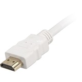 Sharkoon High Speed HDMI kabel met Ethernet Wit, 2 meter, 4K, Verguld