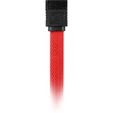 Sharkoon Sata III sleeve kabel Rood, 0,6 meter