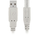 Sharkoon USB 2.0 Kabel, USB-A > USB-B Grijs, 1 meter