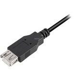 Sharkoon USB 2.0 verlengkabel Zwart, 2 meter, Dubbele afscherming