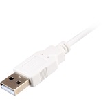 Sharkoon USB-A 2.0 > Micro USB-B kabel Wit, 1 meter