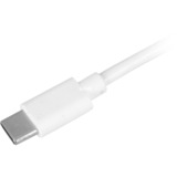 Sharkoon USB-A 2.0 - USB-C kabel Wit, 1 meter