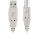 Sharkoon USB-A 2.0 naar USB-B kabel Grijs, 0,5 meter