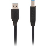 Sharkoon USB-A 3.0 > USB-B kabel Zwart, 2 meter