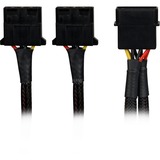 Sharkoon Y- Stroomadapter 4P Molex, 0,15m splitterkabel Zwart