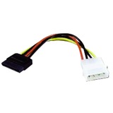 goobay Adapter 4-Pin Molex > 15-Pin SATA Zwart/rood