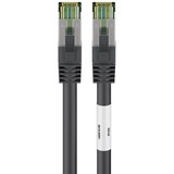 goobay Cat.8.1 netwerkkabel Zwart, 0,5 meter, S/FTP (PiMF), RJ-45