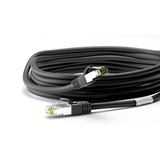 goobay Cat.8.1 netwerkkabel Zwart, 0,5 meter, S/FTP (PiMF), RJ-45