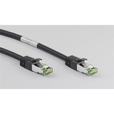 goobay Cat.8.1 netwerkkabel Zwart, 0,5 meter, S/FTP (PiMF), RJ-45