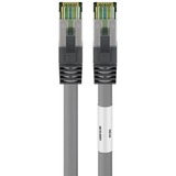 goobay Cat.8.1 netwerkkabel Grijs, 0,25 meter, S/FTP (PiMF), RJ-45