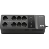 APC Back-UPS BE650G2-GR - Noodstroomvoeding ups Zwart, 8x stopcontact, 650VA, 1 USB oplader, 1 USB datapoort