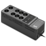 APC Back-UPS BE650G2-GR - Noodstroomvoeding ups Zwart, 8x stopcontact, 650VA, 1 USB oplader, 1 USB datapoort