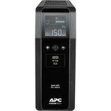 APC Back-UPS PRO BR1600SI - Noodstroomvoeding Zwart, 8x C13 uitgang, 2x USB charger (type A & C), 1600VA, USB dataport
