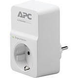 APC Overspanningsbeveiliger 3680W overspanningsbescherming Wit, 1x stopcontact , PM1W-GR