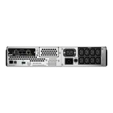 APC Smart-UPS 2200VA noodstroomvoeding Zwart, 8x C13, 1x C19 uitgang, USB, rack mountable, 2U, LCD, NMC, SMT2200RMI2UNC