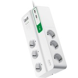 APC Stekkerdoos met overspanningsbeveiliging 6x (+USB) Wit, voor 6 stekkers, 2x USB, PM6U-GR