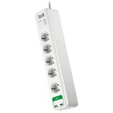 APC Stekkerdoos met overspanningsbeveiliging (+USB) Wit, voor 5 stekkers, 2x USB, PM5U-GR