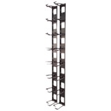 APC Verticale Kabelorganizer (8 kabelringen) kabelgeleiding Zwart, 2 stuks, AR8442