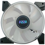 AZZA Hurricane II Digital RGB 120 mm case fan Zwart/transparant, 4-pins PWM-aansluiting
