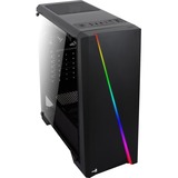 Aerocool Cylon midi tower behuizing Zwart | 3x USB-A | RGB | Window