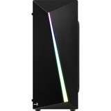 Aerocool Shard midi tower behuizing Zwart | 3x USB-A | RGB | Window