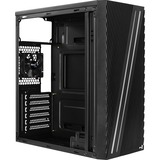 Aerocool Streak midi tower behuizing Zwart | 3x USB-A | RGB | Window