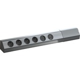 Bachmann CASIA power strip 4x socket 2x USB (923.008) stekkerdoos Zilver/zwart, voor 4 stekkers