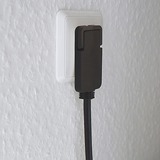 Brennenstuhl Comfort-Line Plus, 4-voudig 4-voudige stekkerdoos Zwart, 4x stekker, met platte stekker, 2m H05VV-F 3G1,5