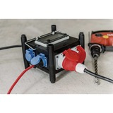 Brennenstuhl Compacte rubberen stroomverdeler BSV 3 FI/16 2 IP44 5-voudige stekkerdoos Zwart, 5x stekker, 2xCEE16A