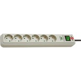 Brennenstuhl Eco-Line 13.500A stekkerdoos met overspanningsbeveiliging 6-voudig stekkerdoos Lichtgrijs, 1,5 meter
