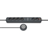 Brennenstuhl Eco-Line Comfort Switch Plus 6x stekkerdoos Antraciet, 1159560516, voor 6 stekkers