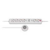 Brennenstuhl Eco-Line Stekkerdoos Comfort Switch Plus EL CSP 24 6-voudig Wit, 1,5 meter