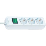 Brennenstuhl Eco-Line met schakelaar 3-voudig, 5 m 3-voudige stekkerdoos Wit, 3x stekker