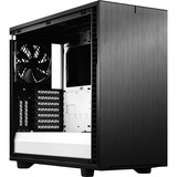 Fractal Design Define 7 Clear Tempered Glass midi tower behuizing Zwart/wit | 4x USB-A | 1x USB-C | Window