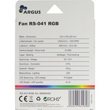 Inter-Tech ARGUS RS-041 RGB case fan Zwart, 4-pins PWM aansluiting