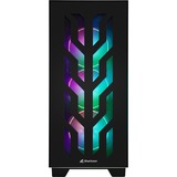 Sharkoon Elite Shark CA300T big tower behuizing Zwart | 2x USB-A | 1x USB-C | RGB | Window