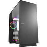 Sharkoon PURE STEEL RGB midi tower behuizing Zwart | 2x USB-A | RGB | Window